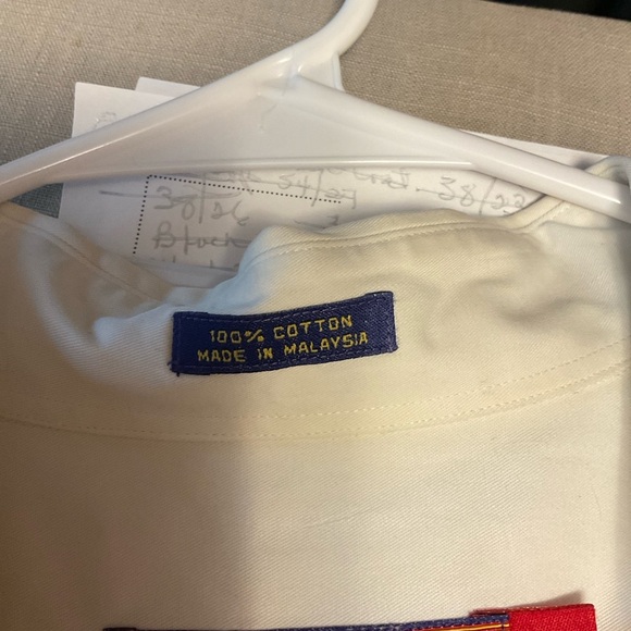 Classic Cream Short Sleeve Button Down Shirt - Picture 5 of 6